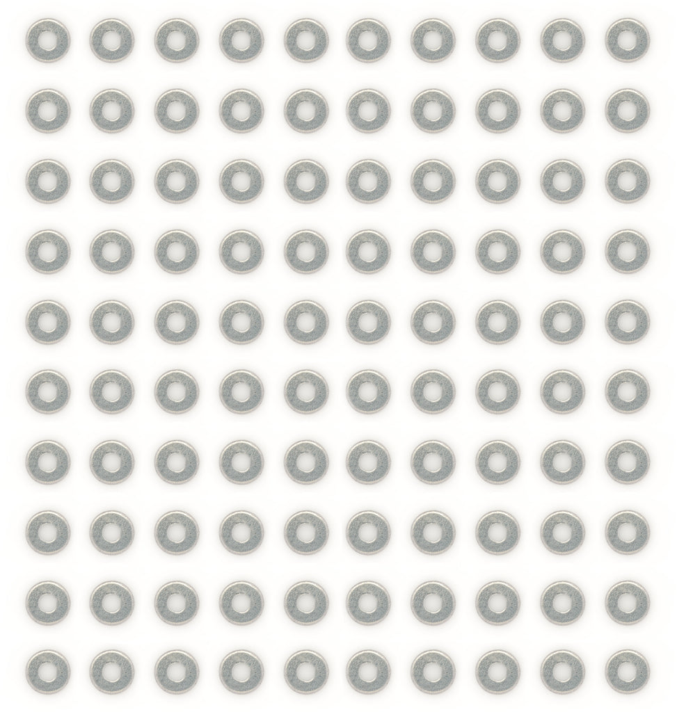 FIVESTAR 817-100A FIVESTAR 817-100A Aluminum Backup Washers, 1/8-Inch ID, Set of 100