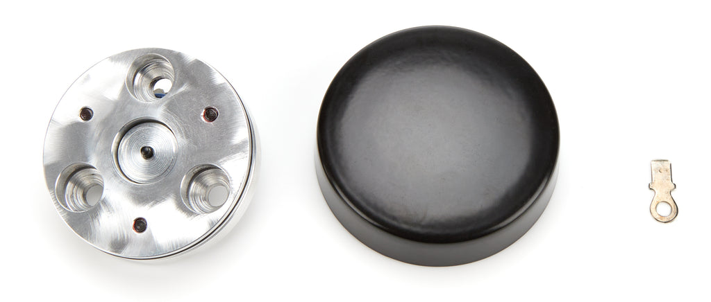 FLAMING RIVER FR20175HNBK Horn Button 3 Bolt Mill Black