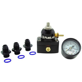 FUELAB FUEL SYSTEMS 53501-1K FUELAB Fuel Press Reg Mini EFI Kit 25-90 PSI with 6 AN Fittings and Gauge