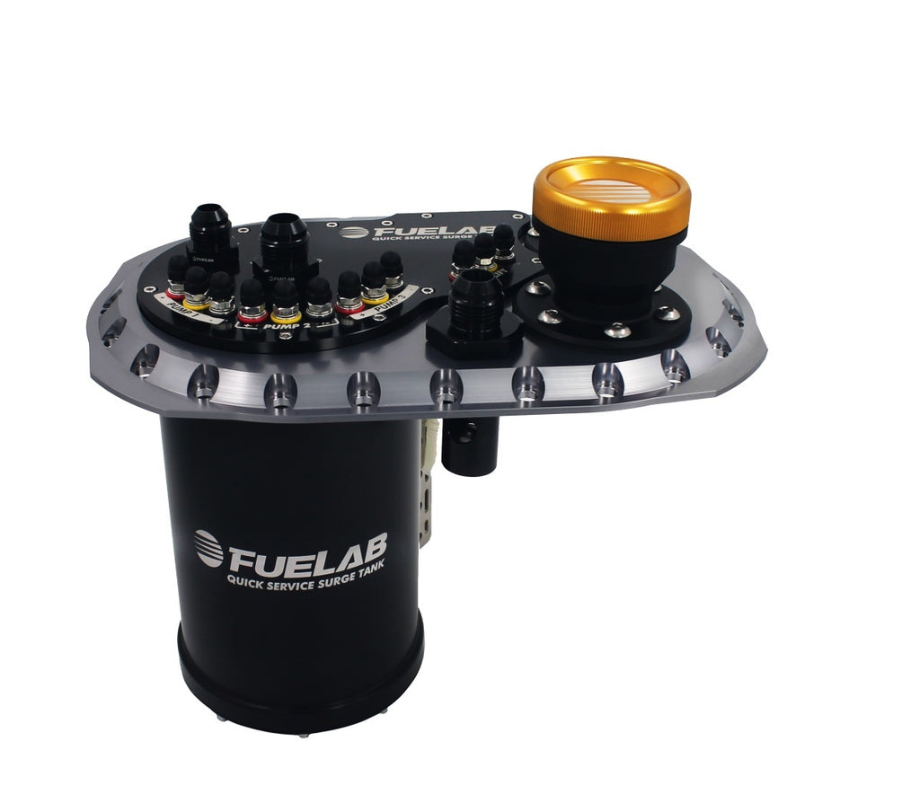 FUELAB FUEL SYSTEMS 62810-0 FUELAB FUEL SYSTEMS QSST Titanium Surge Tank without Fuel Pump