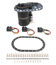 FUELAB FUEL SYSTEMS 62813-3 FUELAB FUEL SYSTEMS QSST Titanium Dual 500 LPH Surge Tank (Part #62813-3)