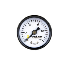 Load image into Gallery viewer, FUELAB FUEL SYSTEMS 71502 Fuel Pressure Gauge Carb 0-15psi
