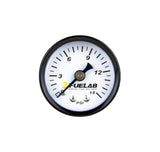 FUELAB FUEL SYSTEMS 71502 Fuel Pressure Gauge Carb 0-15psi
