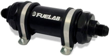Load image into Gallery viewer, FUELAB FUEL SYSTEMS 82811-1 Fuel Filter In-Line 5in 40 Micron Stainless 6AN
