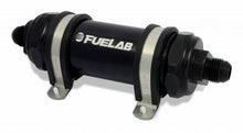 Load image into Gallery viewer, FUELAB FUEL SYSTEMS 82812-1 Fuel Filter In-Line 5in 40 Micron Stainless 8an