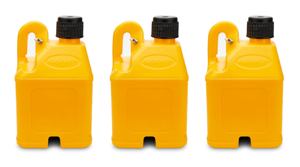 FLO-FAST 50104-3 Utility Container Yellow (Case of 3) Stackable