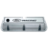 FORD 302-001 Die Cast Alm Valve Cover Set  w/Ford Racing Logo