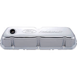 FORD 302-070 Chrome Steel Valve Cover Set w/Ford Racing Logo