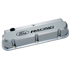 FORD 302-139 Slant Edge Valve Cover Set w/Ford Racing Logo
