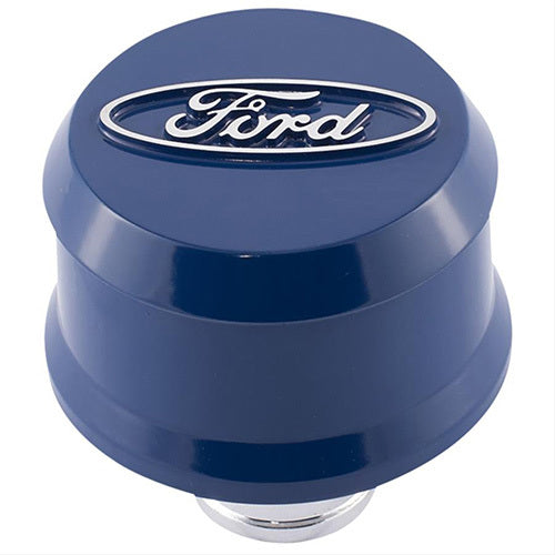 FORD 302-436 Valve Cover Breather w/ Slant Edge - Alm Blue