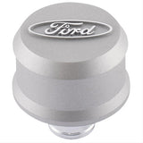 FORD 302-437 Valve Cover Breather w/ Slant Edge - Alm Gray