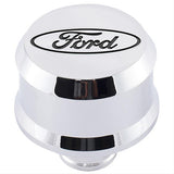 FORD 302-439 Valve Cover Breather w/ Slant Edge  Alm Chrome
