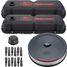 Load image into Gallery viewer, FORD 302-500 Engine Dress up Kit Black w/Ford Racing Logo