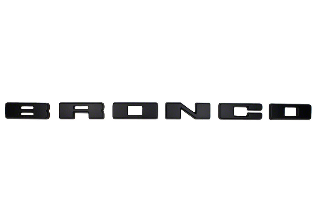 FORD M-1447-BLMB Ford Bronco Grille Lettering Overlay Kit - Black M-1447-BLMB