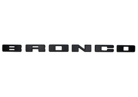 FORD M-1447-BLMB Ford Bronco Grille Lettering Overlay Kit - Black M-1447-BLMB