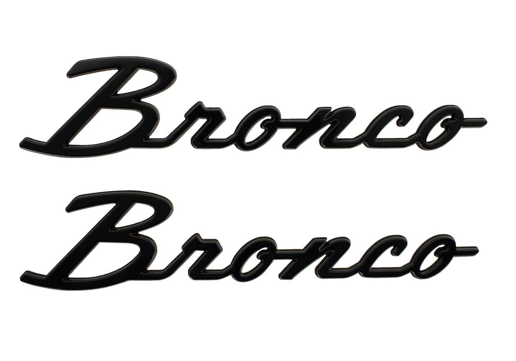 FORD M-1447-BSGS Ford Bronco Classic Script Fender Badge Kit M-1447-BSGS