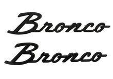 Load image into Gallery viewer, FORD M1447-BSMB 21 -24 Bronco Classic Script Fender Badge Kit