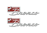 FORD M-1447-BSPRT Ford Bronco Sport Script Fender Badge Kit M-1447-BSPRT