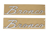 FORD M-1447-BSS Ford Bronco Script Emblem Kit - Silver - M-1447-BSS