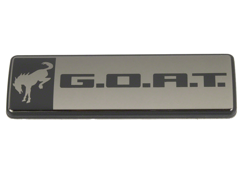 FORD M-1447-GOATBLK Ford Bronco G.O.A.T. Badge in Black and Gray - Part Number M-1447-GOATBLK