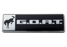 Load image into Gallery viewer, FORD M-1447-GOAT Ford M-1447-GOAT Bronco / G.O.A.T Emblem - Black and Chrome Plastic Badge