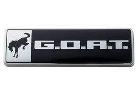 FORD M-1447-GOAT Ford M-1447-GOAT Bronco / G.O.A.T Emblem - Black and Chrome Plastic Badge