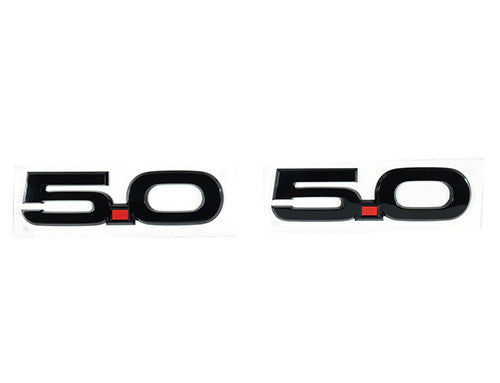 FORD M1447-M50AB 15-23 Mustang 5.0L Fender Badges Black