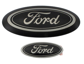 FORD M-1447-SDB3 Ford Super Duty Black Oval Emblem Kit (Part No. M-1447-SDB3) for 2023-2026 Fullsize Trucks