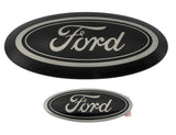 FORD M-1447-SDB3 Ford Super Duty Black Oval Emblem Kit (Part No. M-1447-SDB3) for 2023-2026 Fullsize Trucks