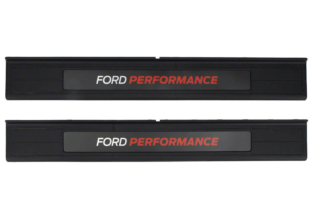 FORD M-1613208-A Ford Performance Mustang Sill Plate Set M-1613208-A - Brushed Aluminum, Pair