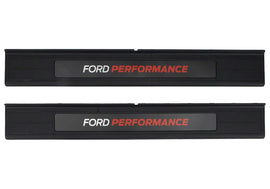 FORD M-1613208-A Ford Performance Mustang Sill Plate Set M-1613208-A - Brushed Aluminum, Pair