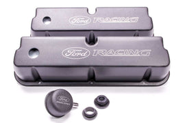 FORD M6582-LE302BK Valve Cover Set Aluminum 302 Black Laser Etched