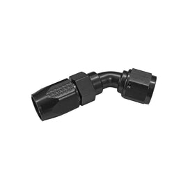 FRAGOLA 104508-BL FRAGOLA 104508-BL 8AN 45-Degree Hose End Fitting, Aluminum Swivel with Black Anodized Finish