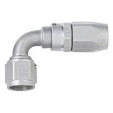 FRAGOLA 109004-CL #4 x 90 Power Flow Hose End - Clear