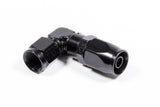 FRAGOLA 109106-BL #6 x 90 Low Profile Forged Hose End Black
