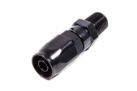 FRAGOLA 190106-BL #6 Str. x 1/4 MPT Hose End Black