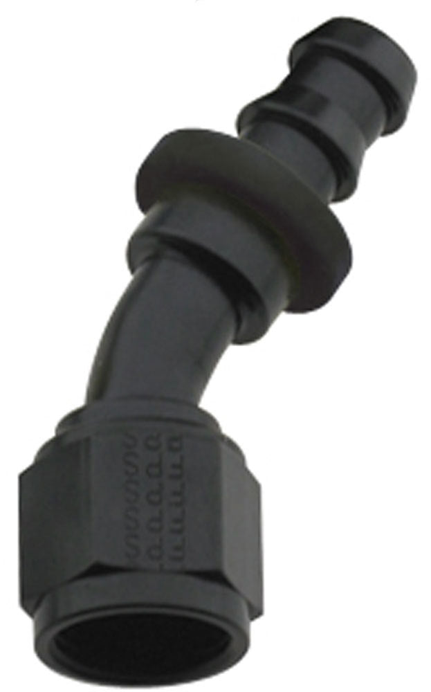 FRAGOLA 203006-BL Hose Fitting #6 30 Deg Push Lock Black