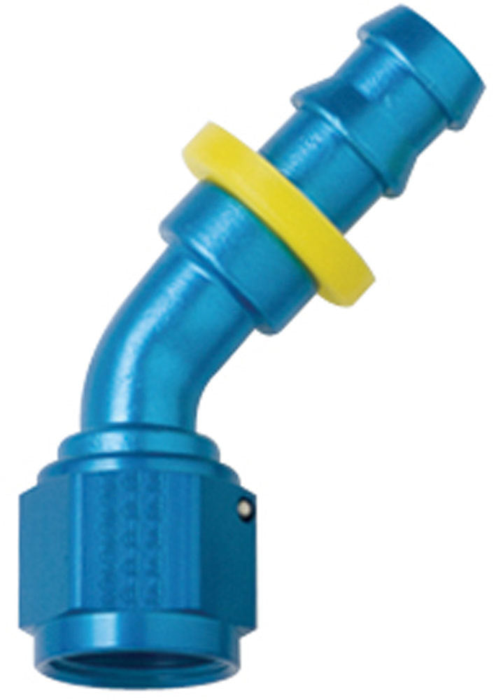 FRAGOLA 204506 Hose Fitting #6 45 Deg Push Lock