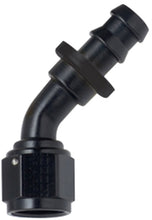 Load image into Gallery viewer, FRAGOLA 204510-BL Hose Fitting #10 45 Deg Push Lock Black
