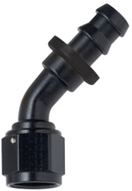FRAGOLA 204510-BL Hose Fitting #10 45 Deg Push Lock Black