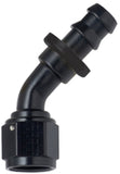 FRAGOLA 204512-BL Hose Fitting #12 45 Deg Push Lock Black