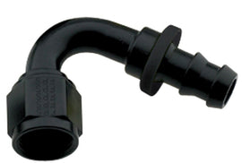 FRAGOLA 212008-BL Hose Fitting #8 120 Deg Push Lock Black