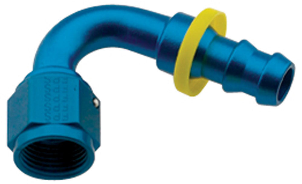 FRAGOLA 212008 Hose Fitting #8 120 Deg Push Lock