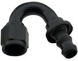 FRAGOLA 215012-BL Hose Fitting #12 150 Deg Push Lock Black