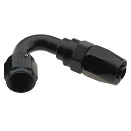 FRAGOLA 231207-BL Hose Fitting #8 120 Deg. to #6 Hose Black