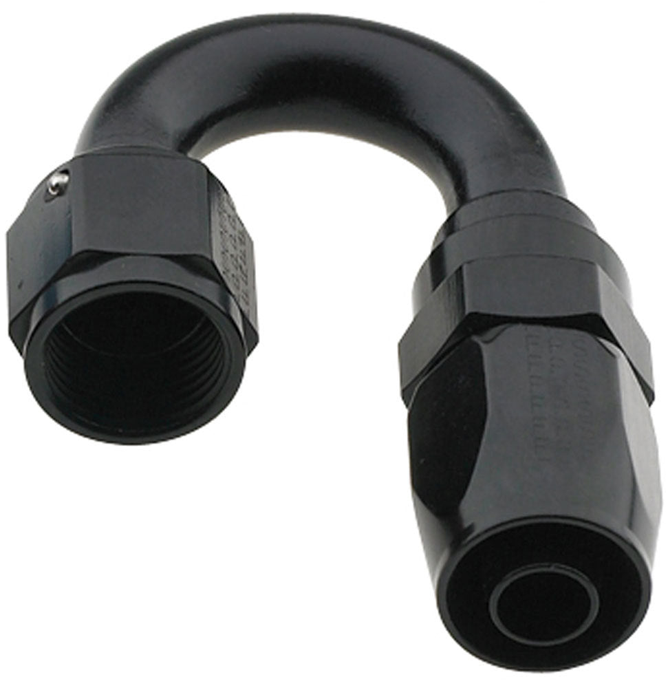 FRAGOLA 231808-BL Hose Fitting #8 180 Deg Pro-Flow Black