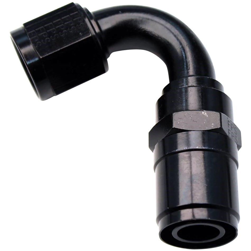FRAGOLA 2612010 #10 Race-Rite Crimp-On Hose End 120-Degree