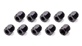 FRAGOLA 481806-BL-10 #6 Aluminum Tube  Nuts (10pk) Black