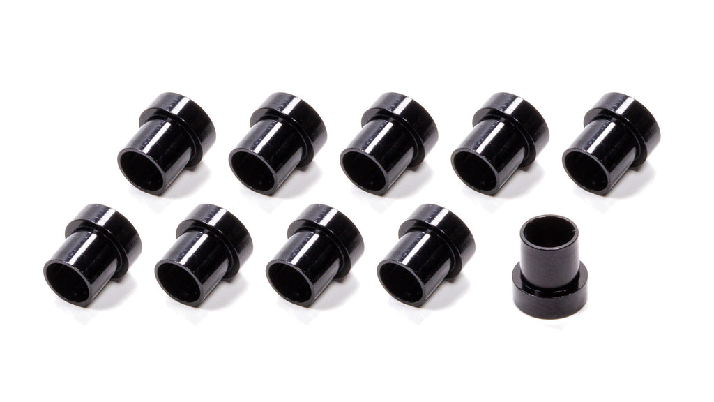 FRAGOLA 481906-BL-10 #6 Alum Tube  Sleeves (10pk) Black