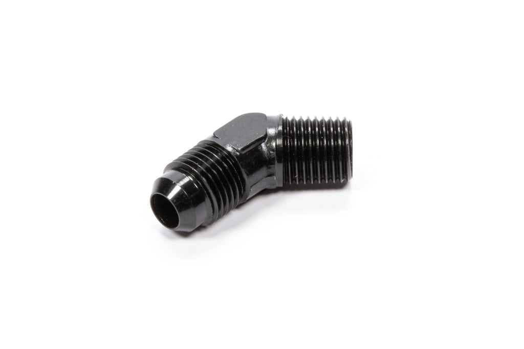 FRAGOLA 482308-BL 45 Deg Adapter Fitting #8 x 3/8 MPT Black